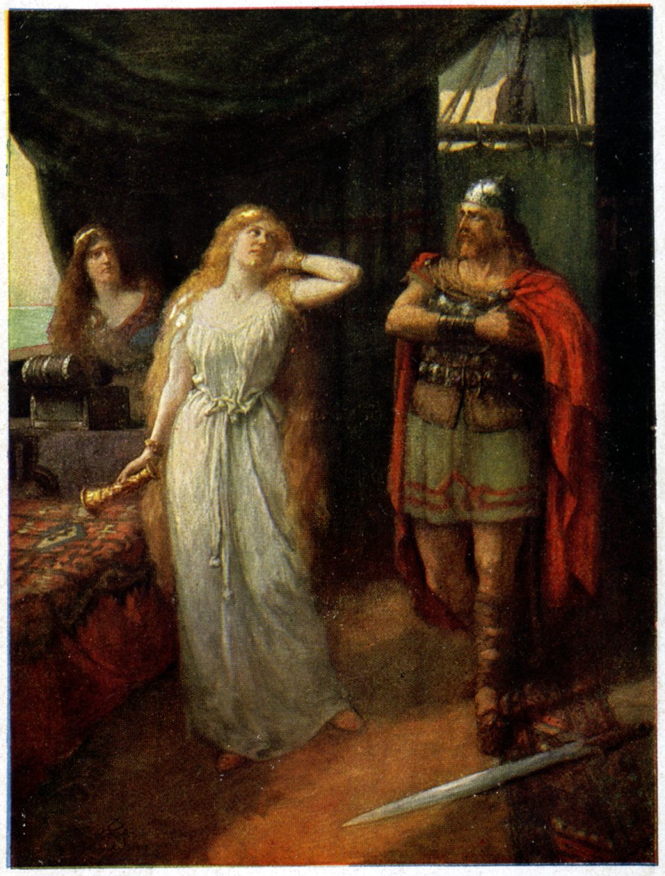 Musica. Opera. Tristano e Isotta. Illustrazione di Ferdinand Leeke per l