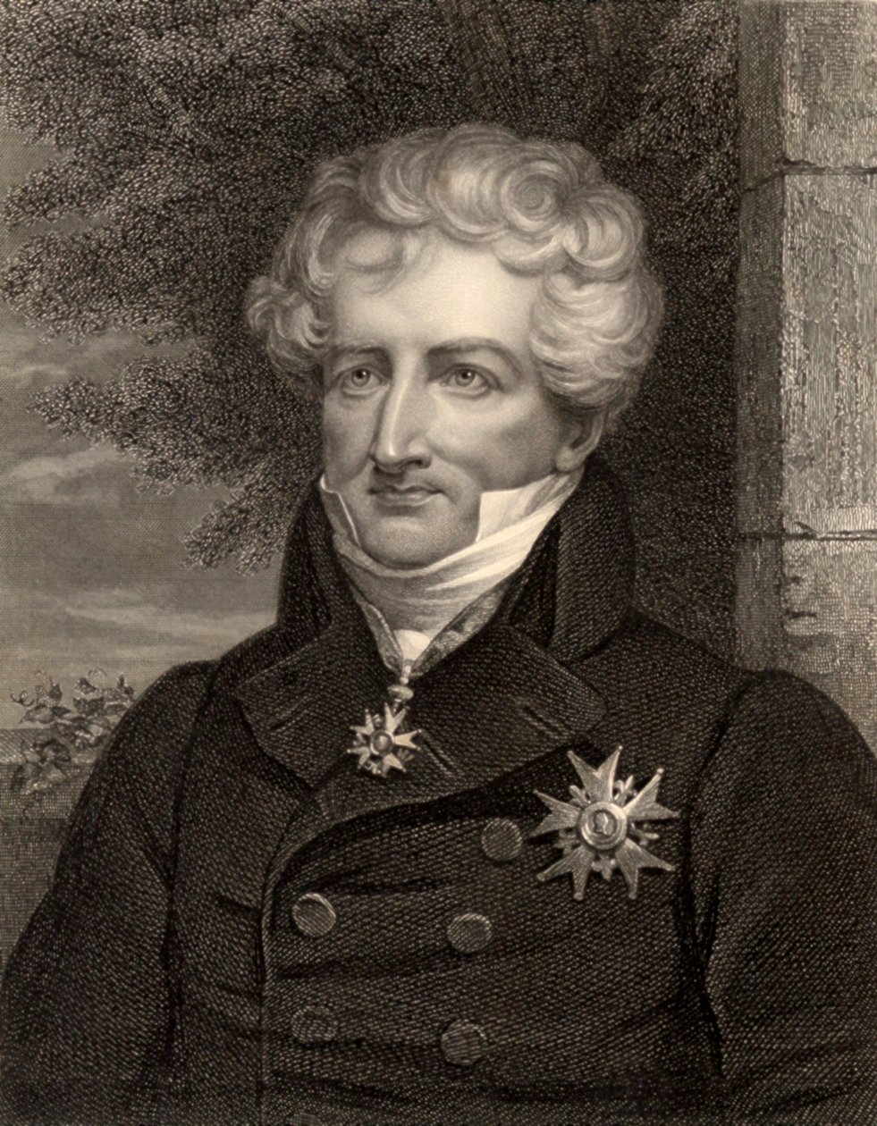 Naturalista Georges Cuvier, Parigi, Francia, c.1810 (foto b/n) da Unbekannt