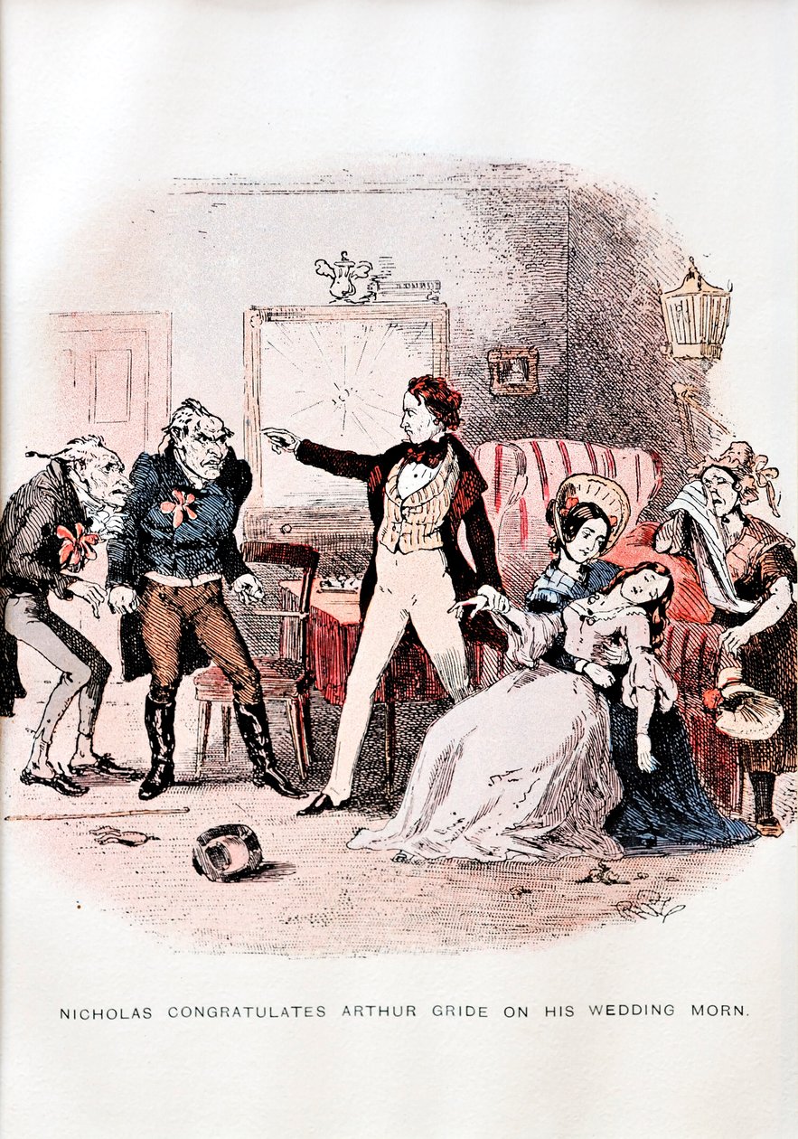 Nicholas Nickleby di C. Dickens - illustrazione da Unbekannt