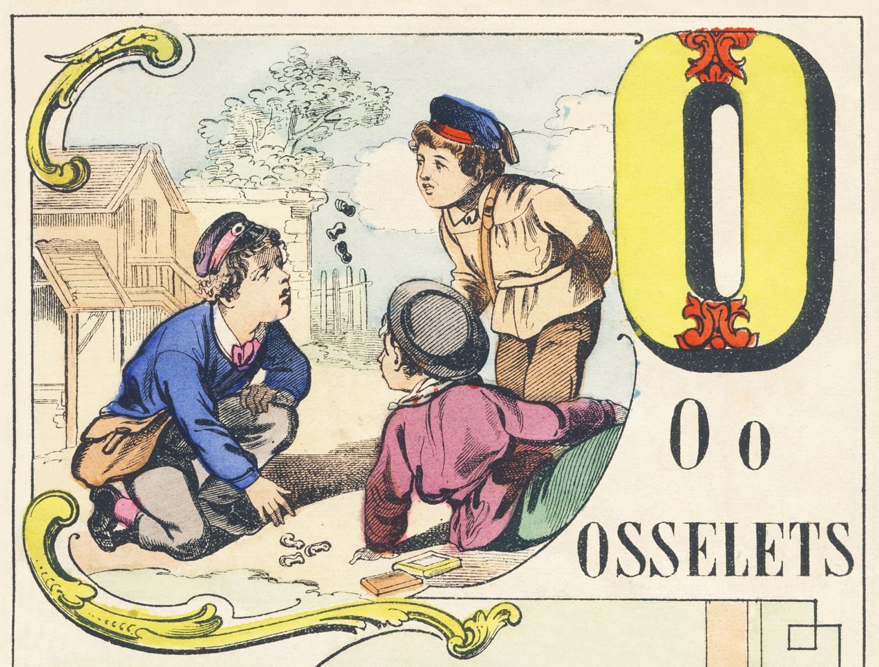 O : osselets - Alfabeto dei giochi da Unbekannt