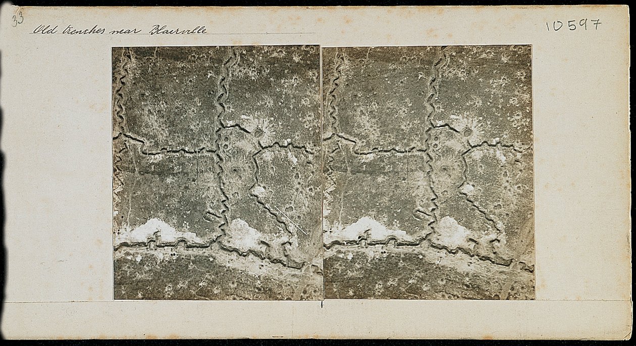 Vecchie trincee vicino a Blairville, Francia, c 1917-1918 da Unbekannt