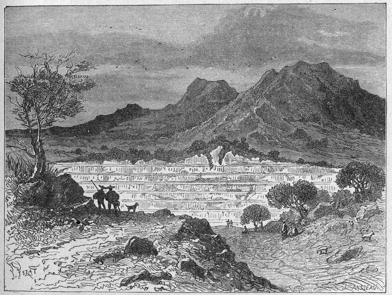 Cava di salgemma a cielo aperto a Cardone, c. 1880 da Unbekannter Künstler