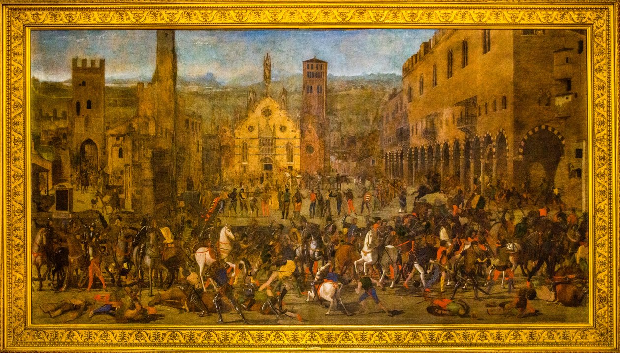 Dipinto di Mantova che glorifica le lotte vittoriose della famiglia Gonzaga da Unbekannter Künstler
