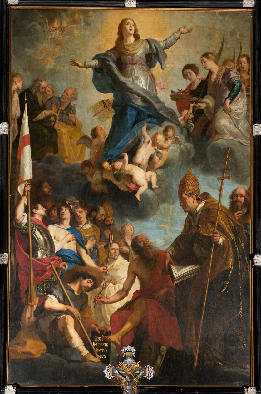Chiesa parrocchiale (Parochiekerk Onze-Lieve-Vrouw). Interno. Altare maggiore. Dipinto. da Unbekannter Künstler