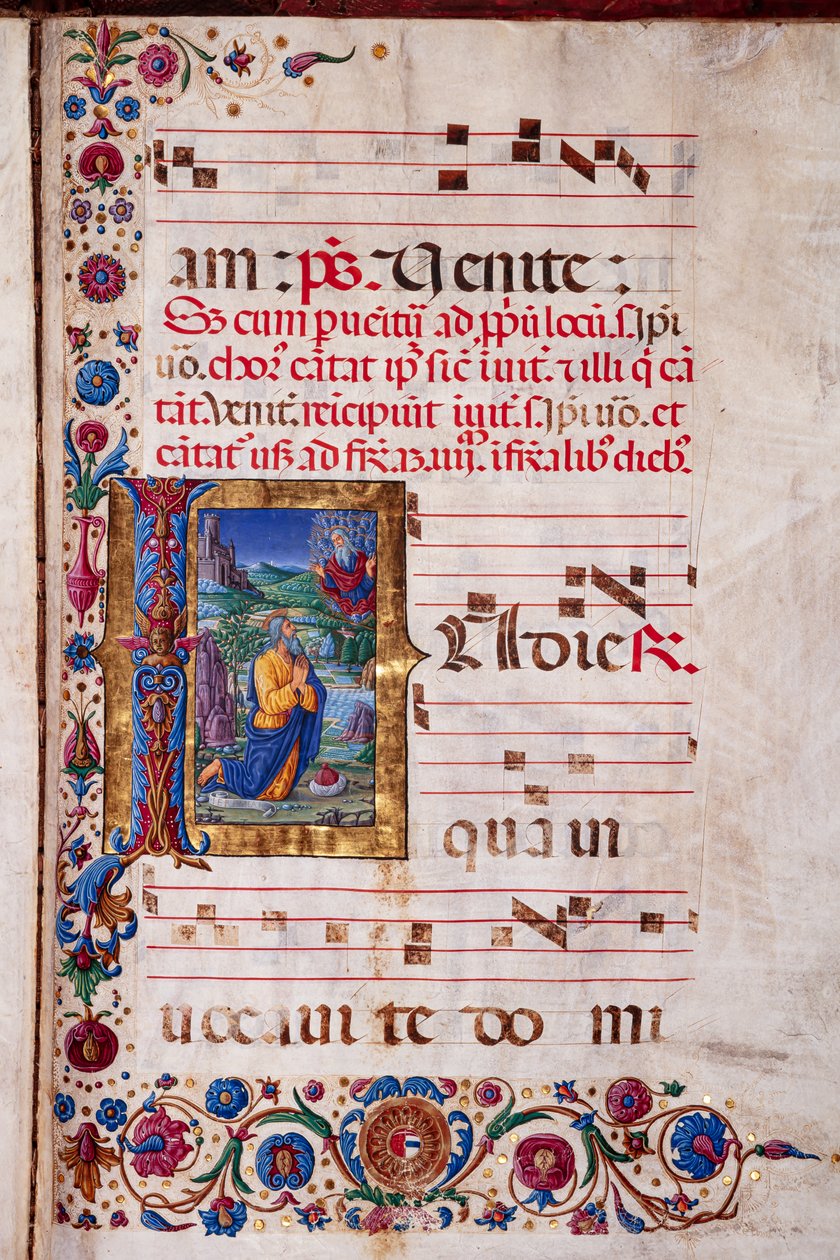 Biblioteca Piccolomini: libro del coro, cod. 7.G, ff. 40v con "Visione di Geremia" da Unbekannter Künstler