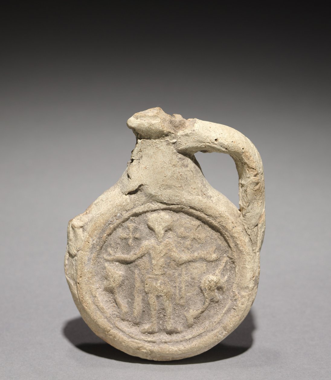 Fiasca del pellegrino con San Menas, 500-700 da Unbekannt