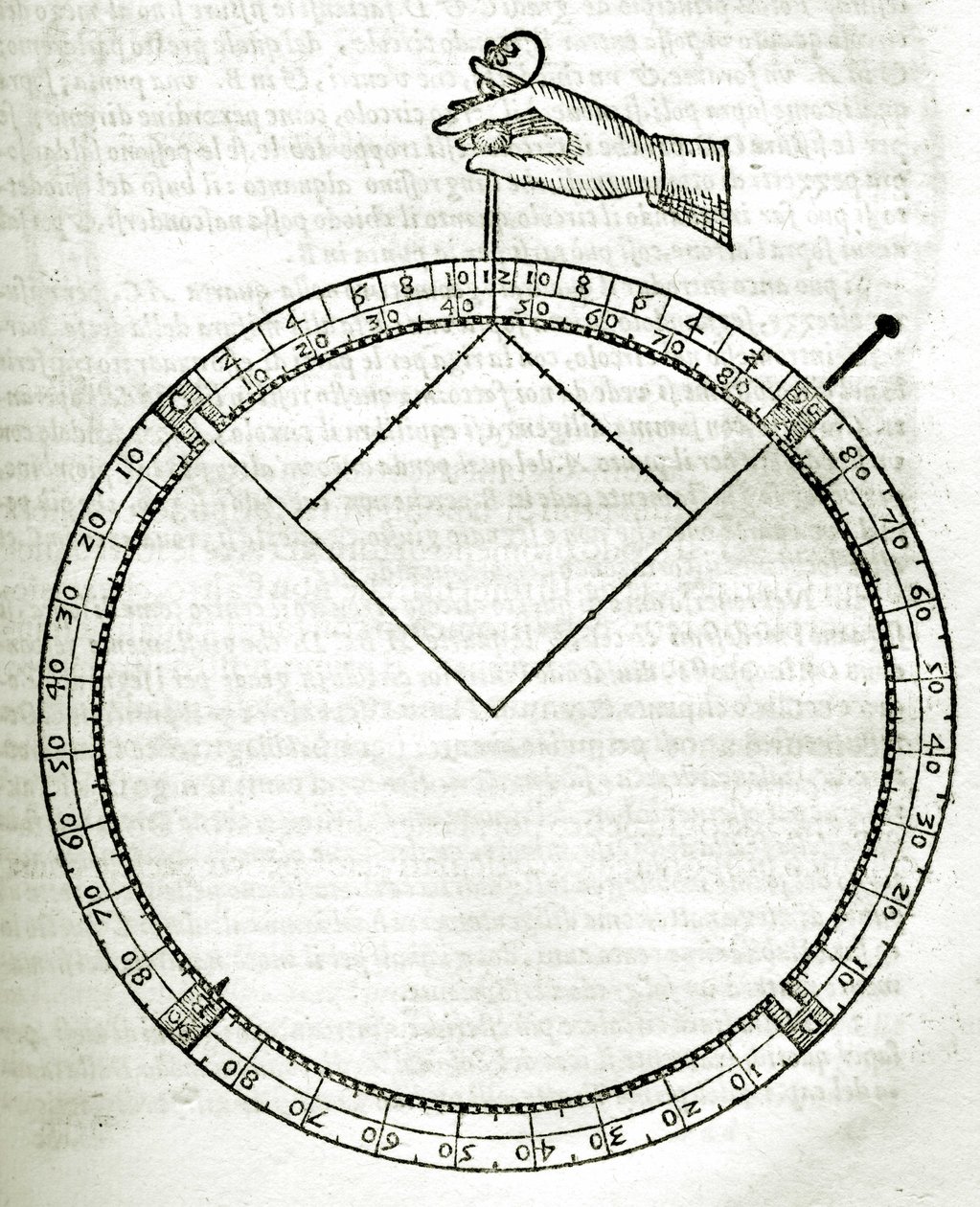 Tavola tratta da Armonia Astronomica et Geometrica, quattro trattati ne 