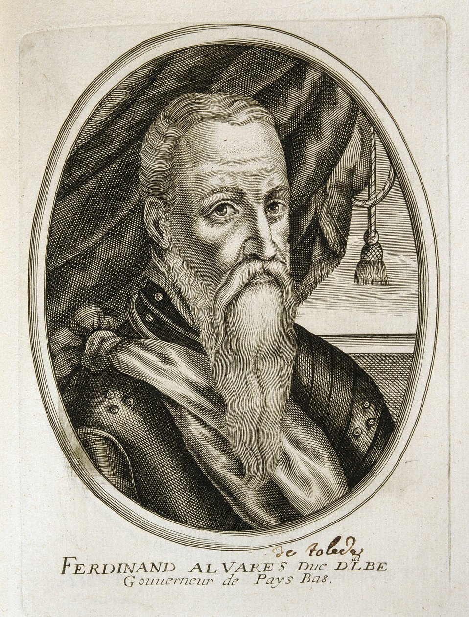 Ritratto del Duca di Alba (1507-1582) (incisione) da Unbekannter Künstler
