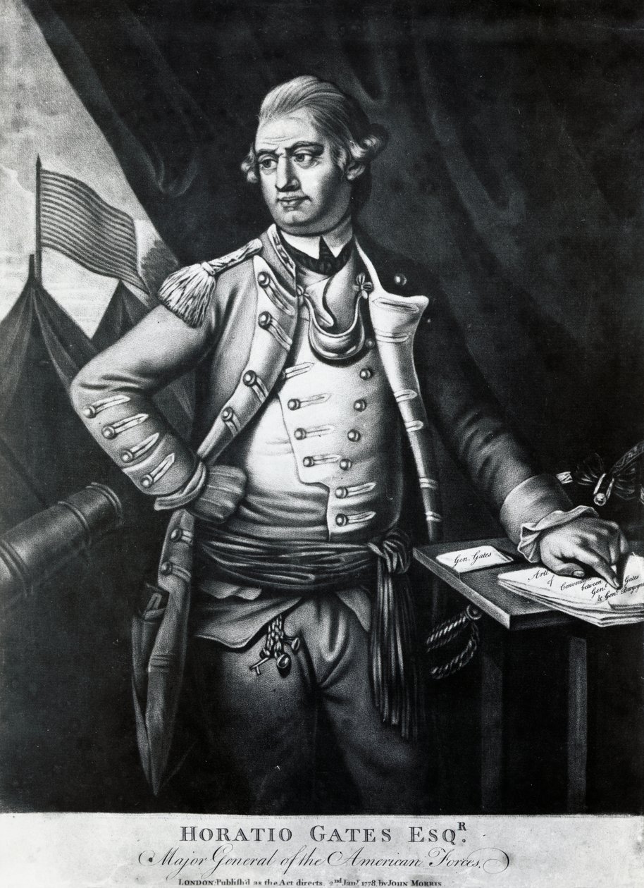 Ritratto di Horatio Gates (incisione) da Unbekannt