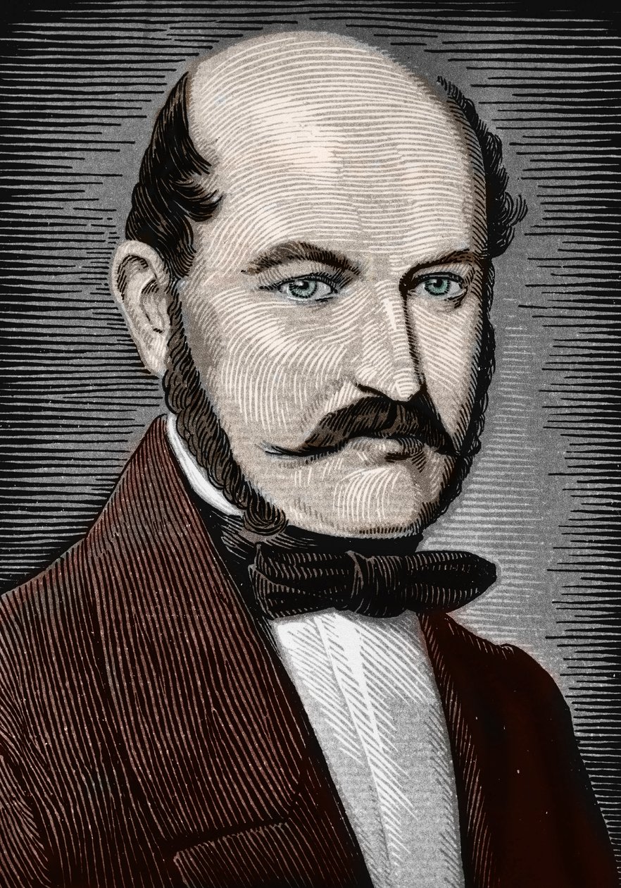 Ritratto di Ignace Philippe Semmelweis, fine XIX secolo da Unbekannter Künstler