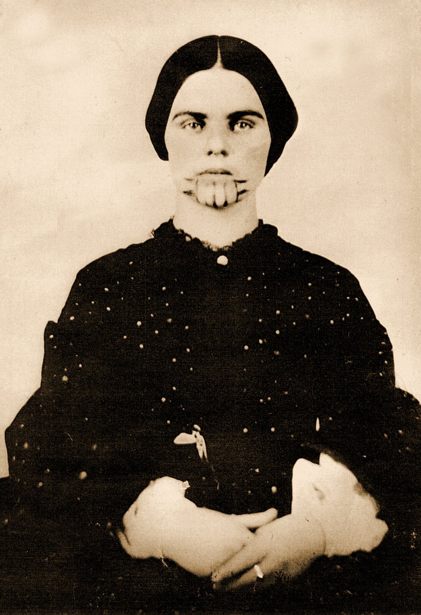 Ritratto di Olive Oatman, c.1857 (foto) da Unbekannt