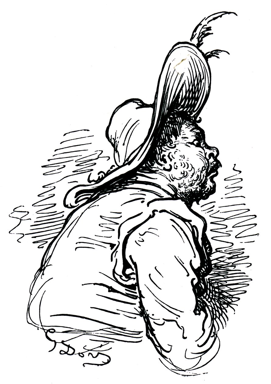 Ritratto di Sancho Panza da Unbekannter Künstler