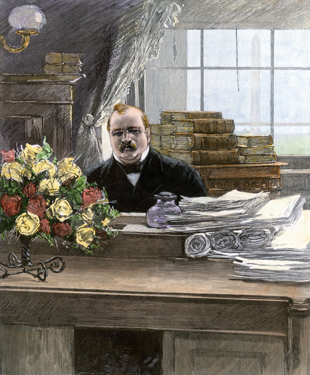 Ritratto di Stephen Grover Cleveland (1837-1908), Presidente degli Stati Uniti da Unbekannter Künstler