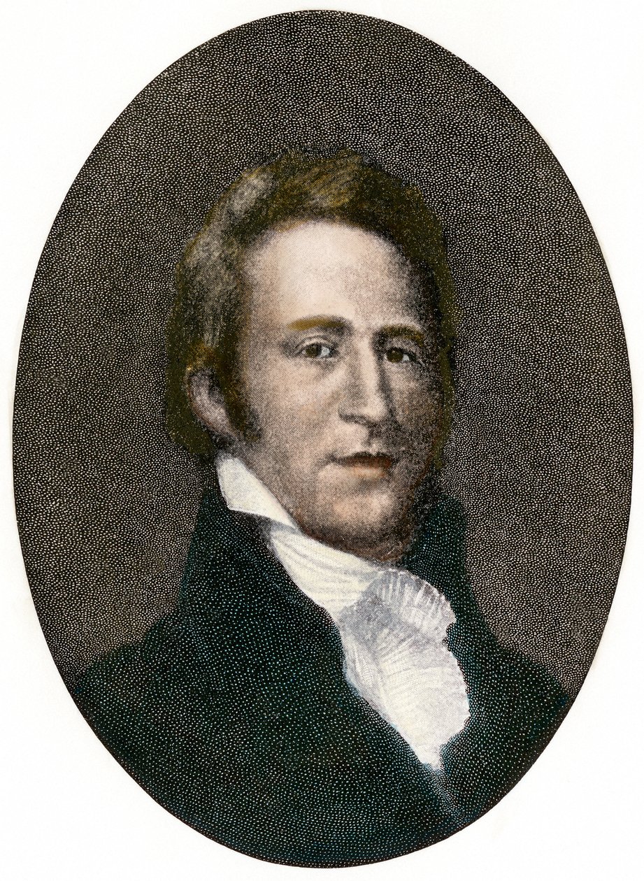 Ritratto di William Clark (1770 - 1838) esploratore americano da Unbekannter Künstler