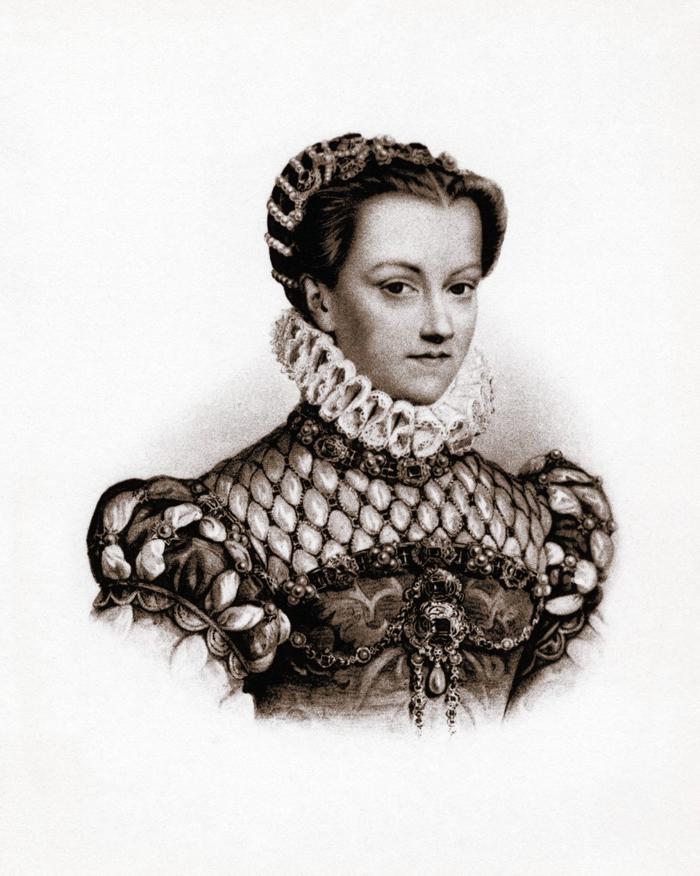 Ritratto della regina di Francia Elisabetta d