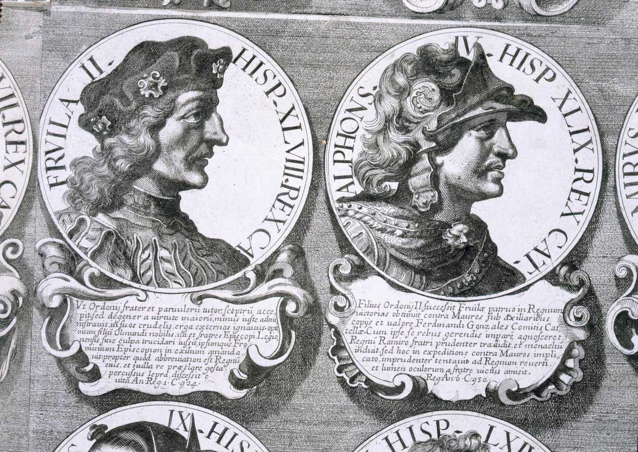 Ritratti di Fruela II e Alfonso IV da Unbekannt