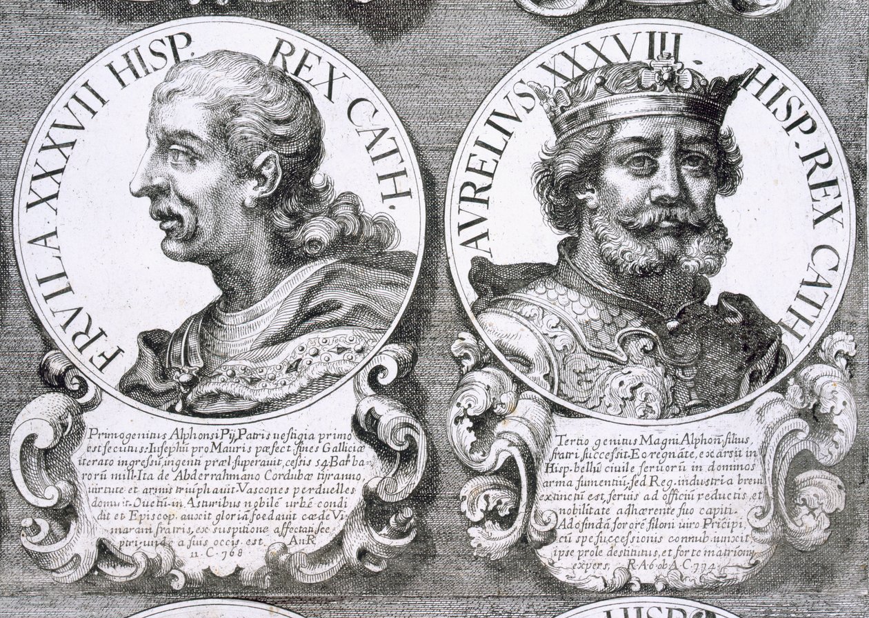 Ritratti di Fruela I e Aurelio delle Asturie da Unbekannt