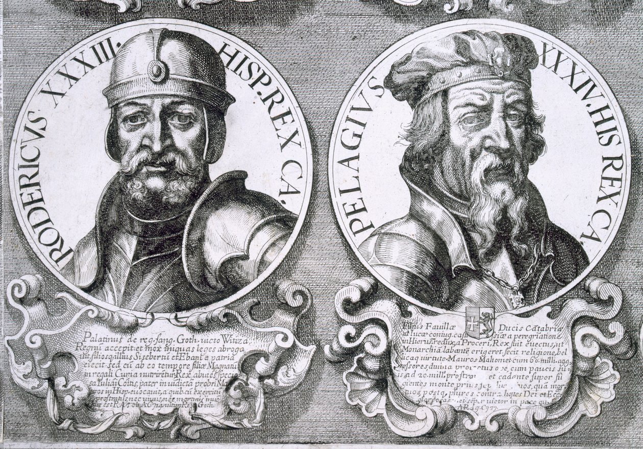 Ritratti di Roderico e Pelagio da Unbekannt