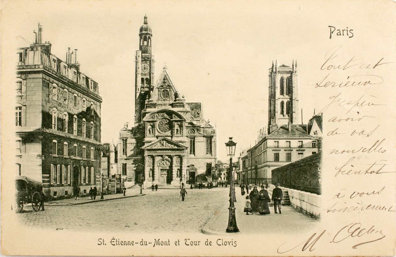 Saint Etienne du Mont, Torre di Clovis, Parigi da William M. Timlin
