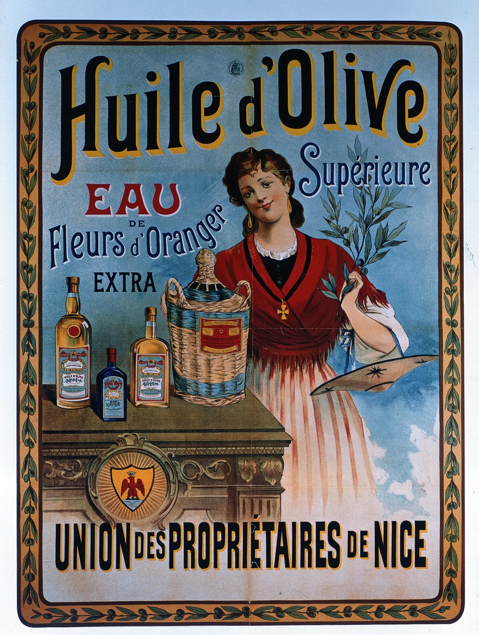 Poster pubblicitario per olio d