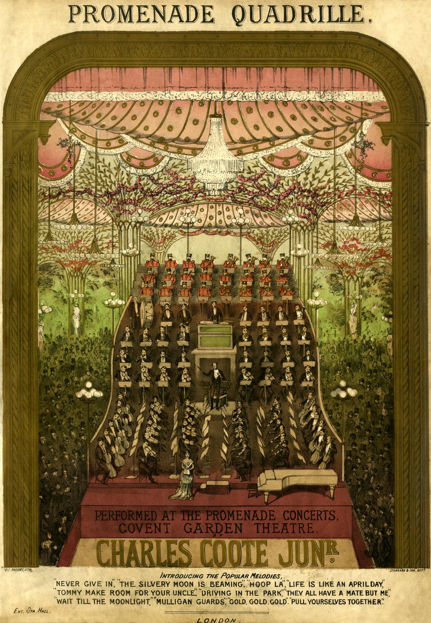 Copertina della partitura del Quadriglia Promenade da Unbekannter Künstler