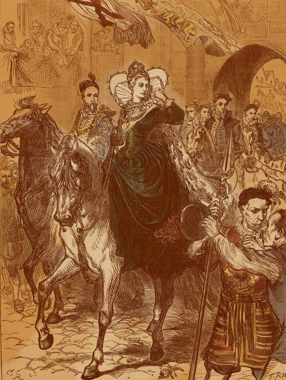La Regina Elisabetta I entra a Londra, 23 dicembre 1558 da Unbekannter Künstler