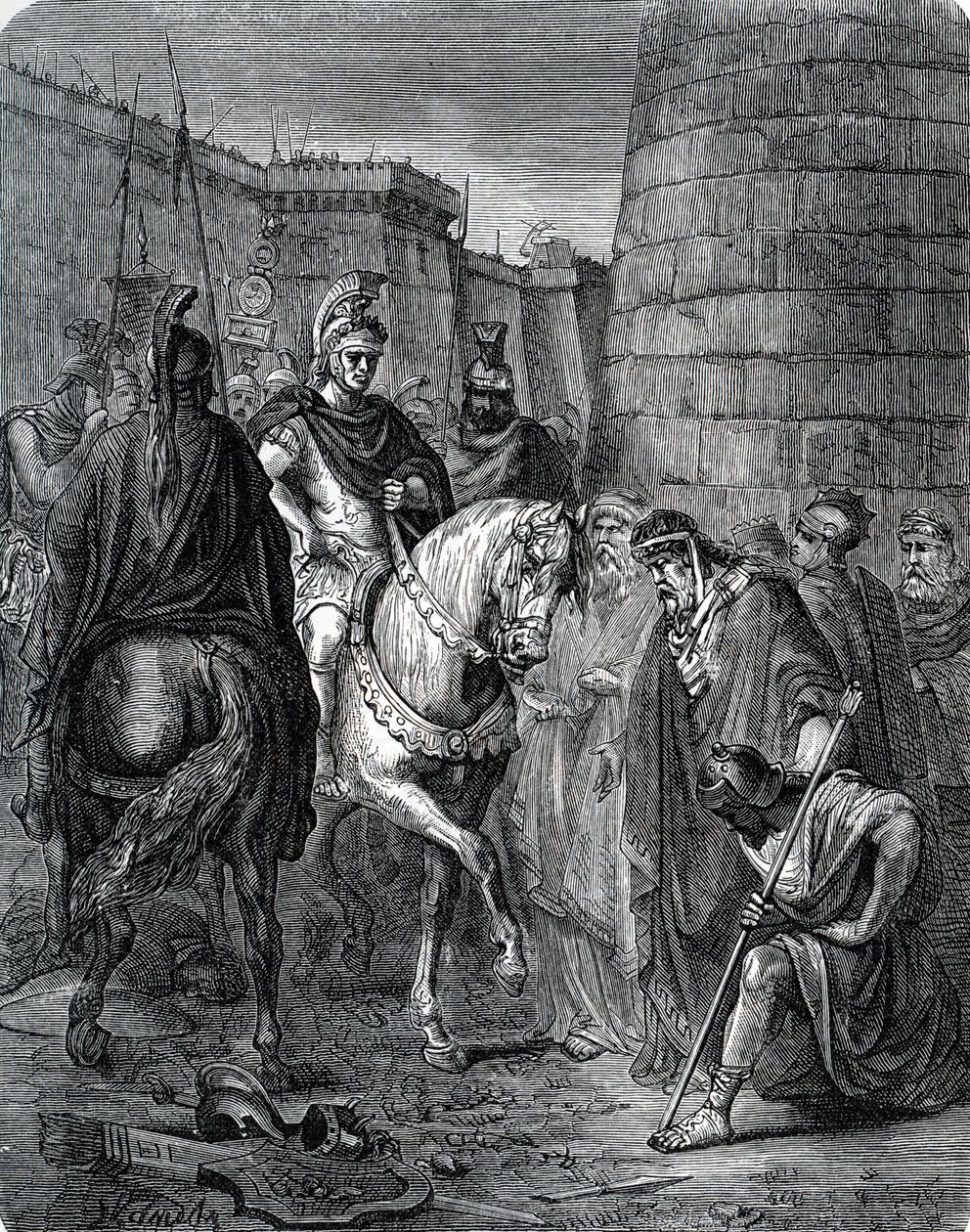 Quinto Cecilio Metello Macedonico (210-116 a.C.) in Grecia dopo la Battaglia di Scarpheia contro gli Achei nel 147 a.C. (Metello in Grecia dopo aver sconfitto Critolao di Megalopoli nella Battaglia di Scarpheia) da Unbekannter Künstler