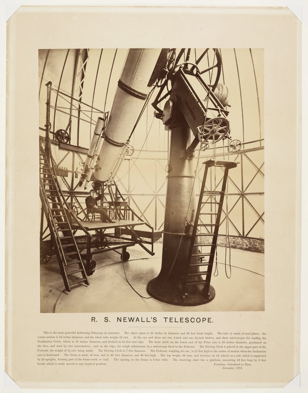 Telescopio di R S Newall da Unbekannter Künstler