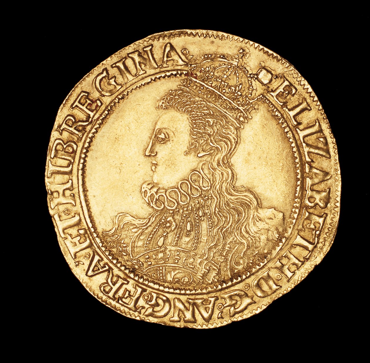 Rara moneta inglese, Ritratto della Regina Elisabetta I, Sterlina d