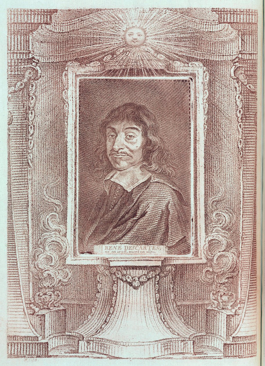 Ritratto di René Descartes, filosofo e matematico francese, c. 1630 da Unbekannt