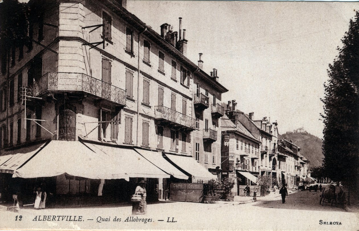 Albertville: vista del Quai des Allobroges da William M. Timlin