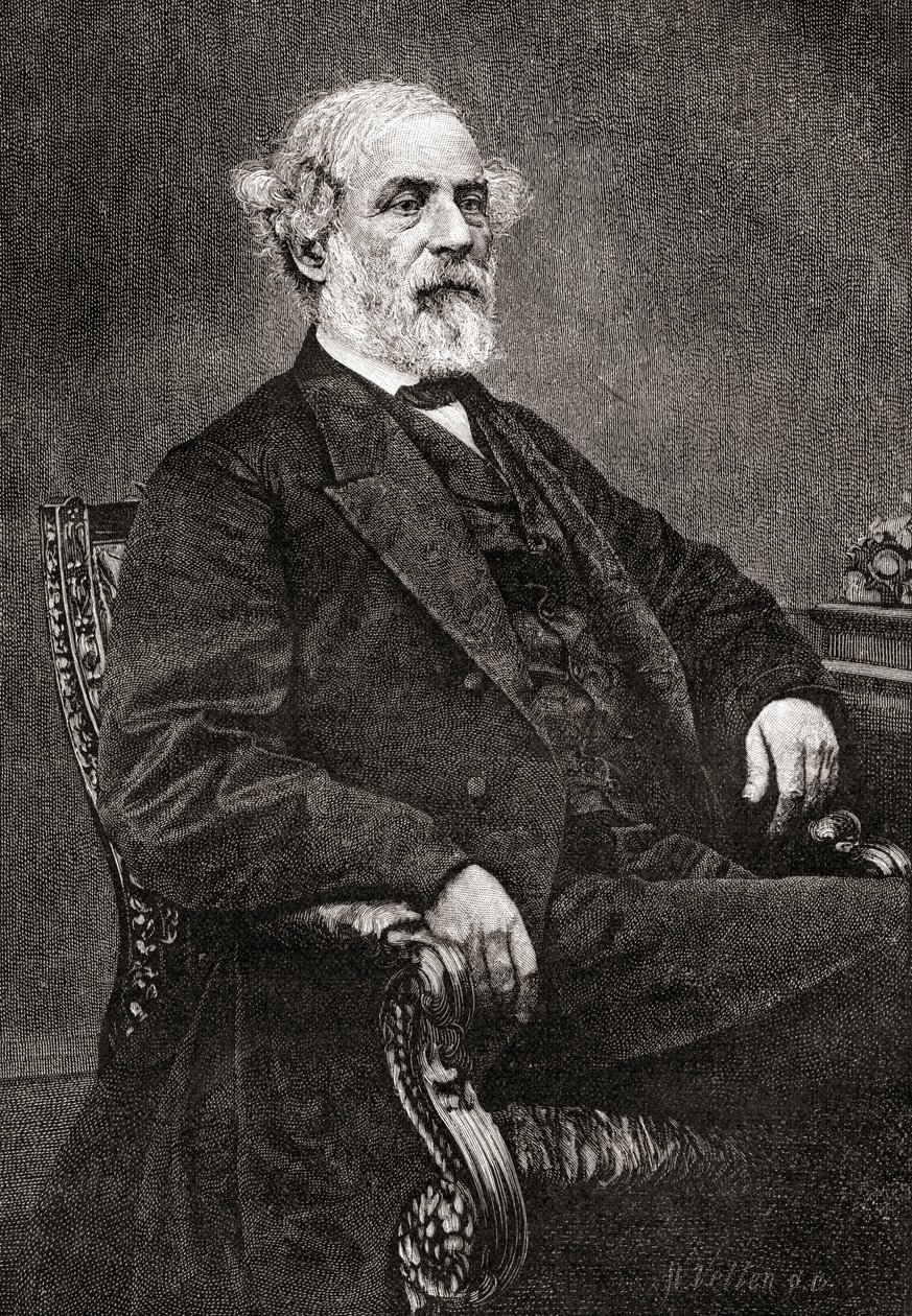 Robert Edward Lee, da The Century Magazine, pubblicato nel 1887 (incisione) da Unbekannt