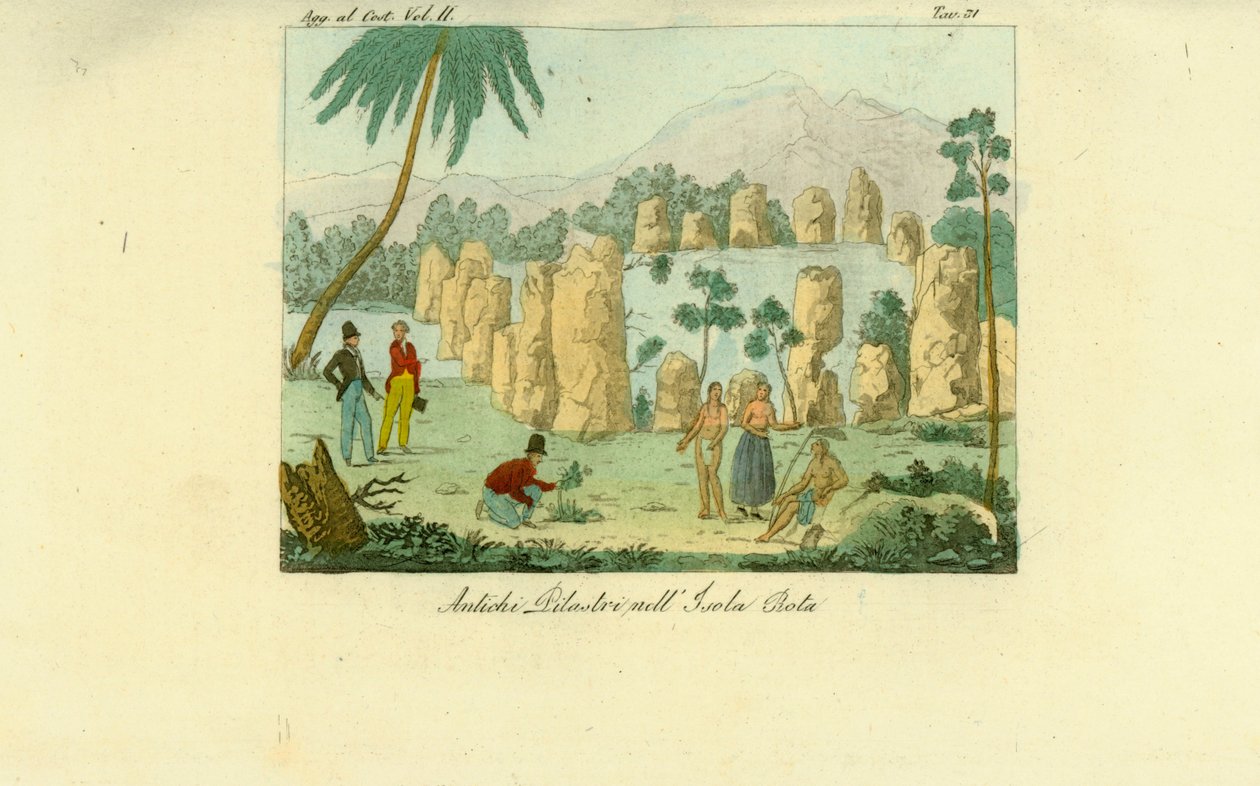 Rovine degli antichi pilastri di Luta eretti dai Chamorro sull