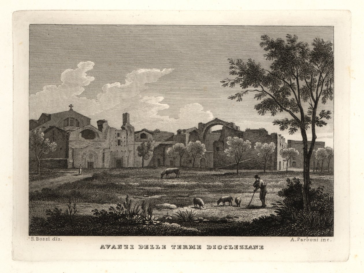 Rovine delle Terme di Diocleziano, Roma da Unbekannt