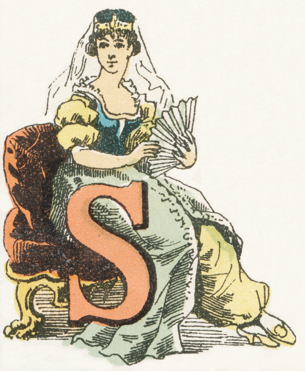 S - Sultana - Alfabeto Infantile, Edizioni Gordinne 1920 da Unbekannt
