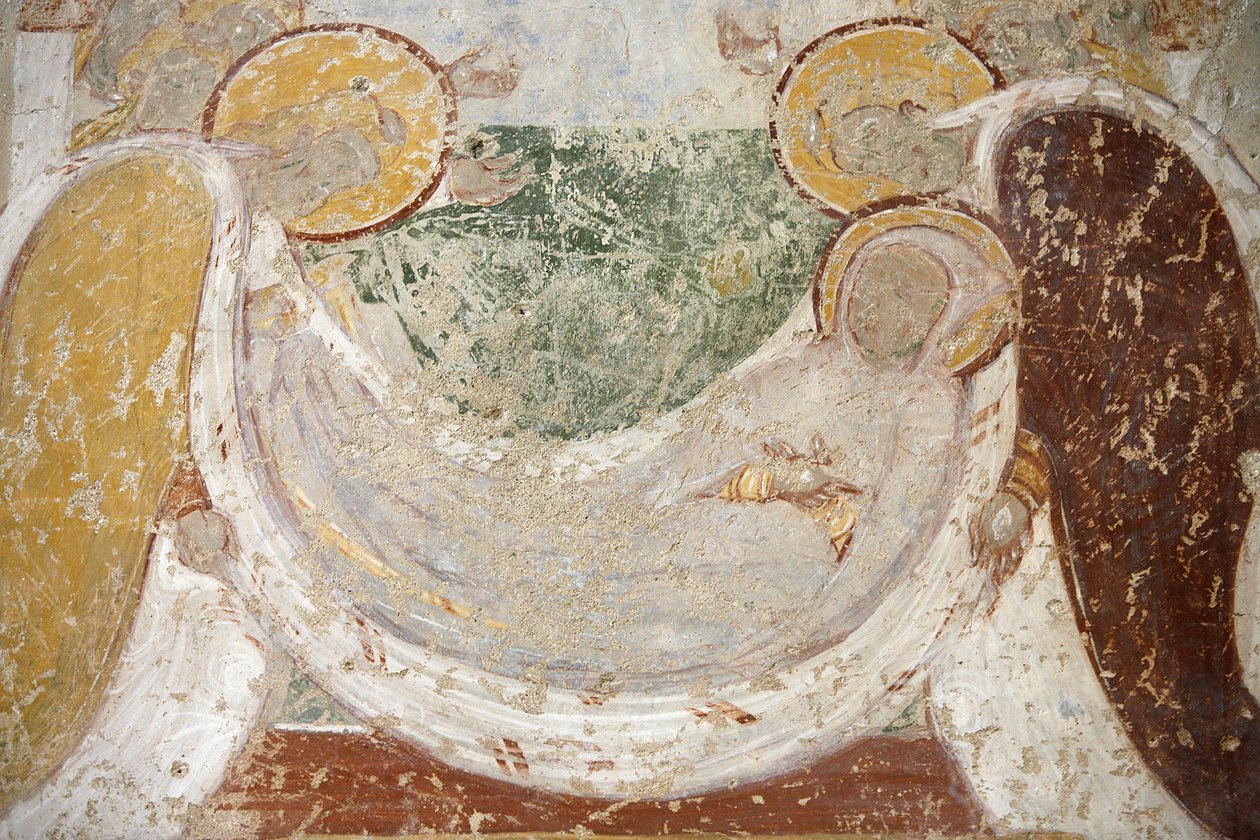 Abbazia di Saint-Savin pittura romanica: sepoltura, Saint-Savin-sur-Gartempe, Francia da Unbekannt
