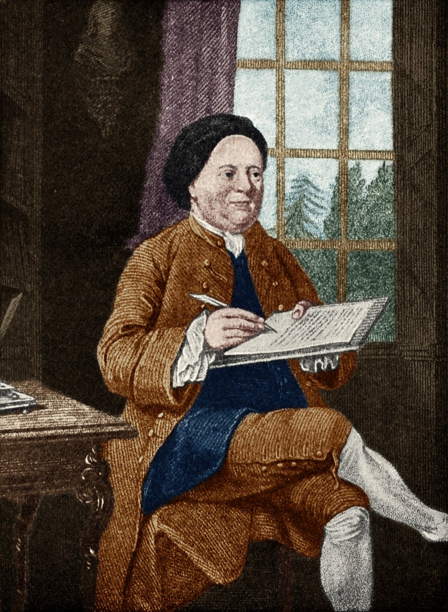 Samuel Richardson, ritratto. Autore inglese 19 agosto 1689 - 4 luglio 1761. di Mason Chamberlin da Unbekannt