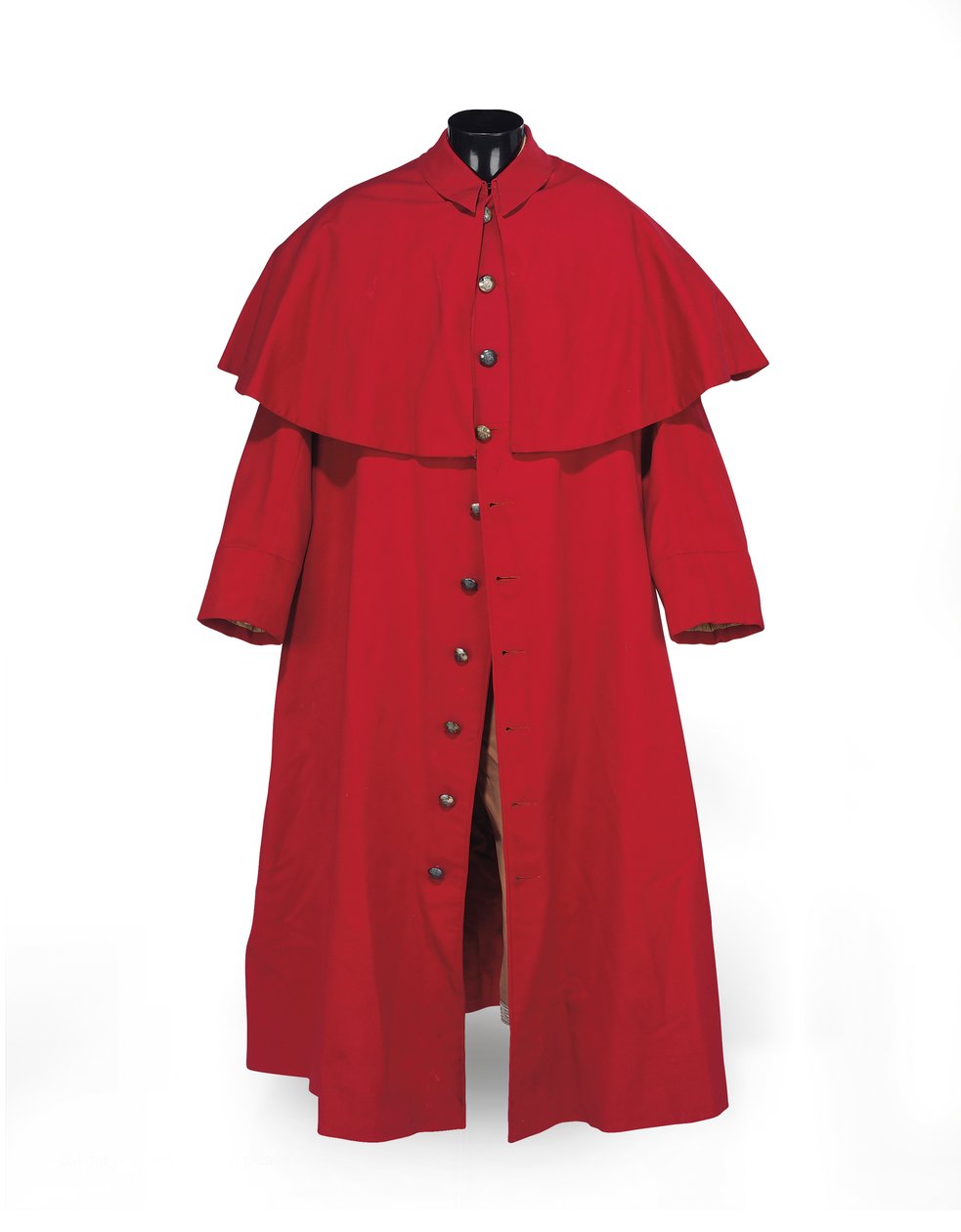 Cappotto con mantella scarlatta dalle livree del domestico della famiglia Spencer, fine XIX - inizio XX secolo da Unbekannt
