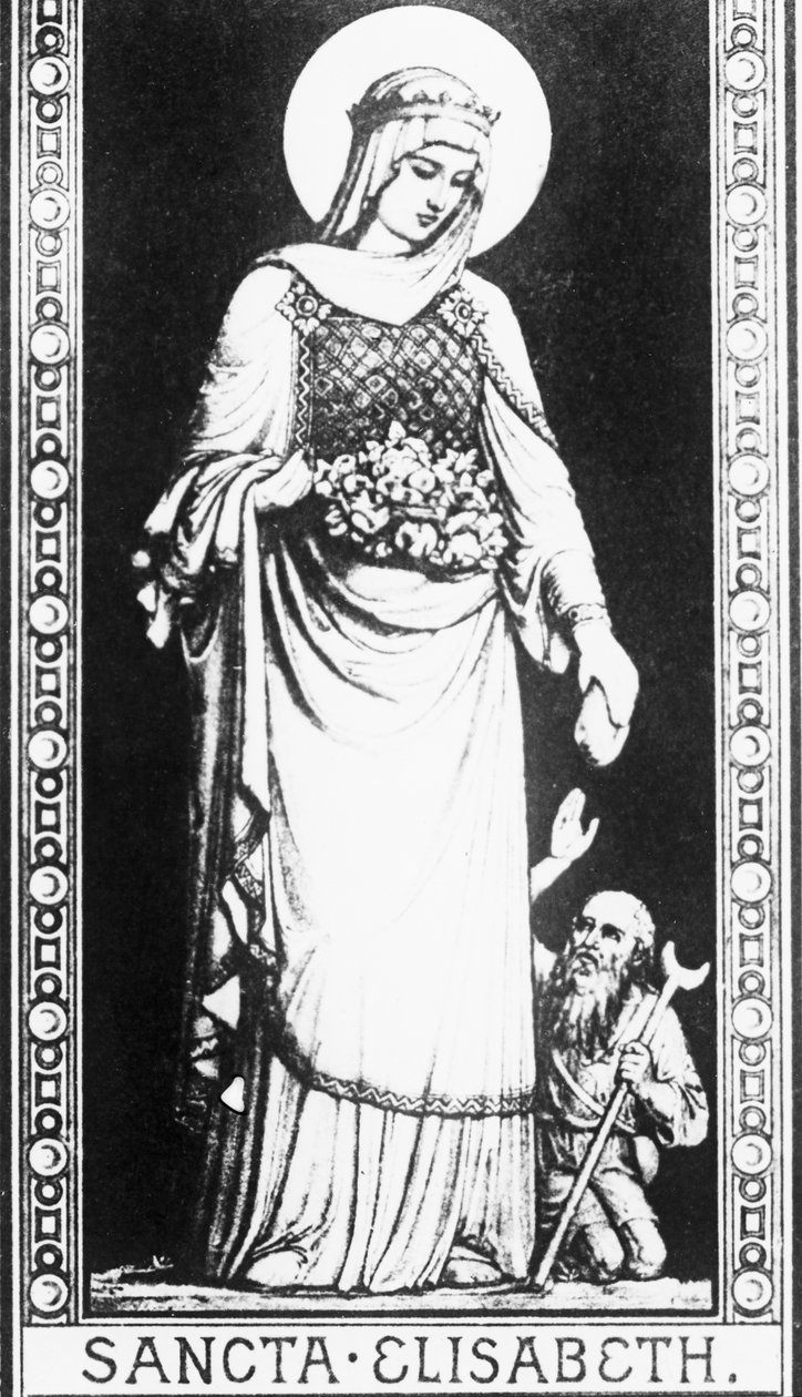 Scena della vita di Santa Elisabetta d