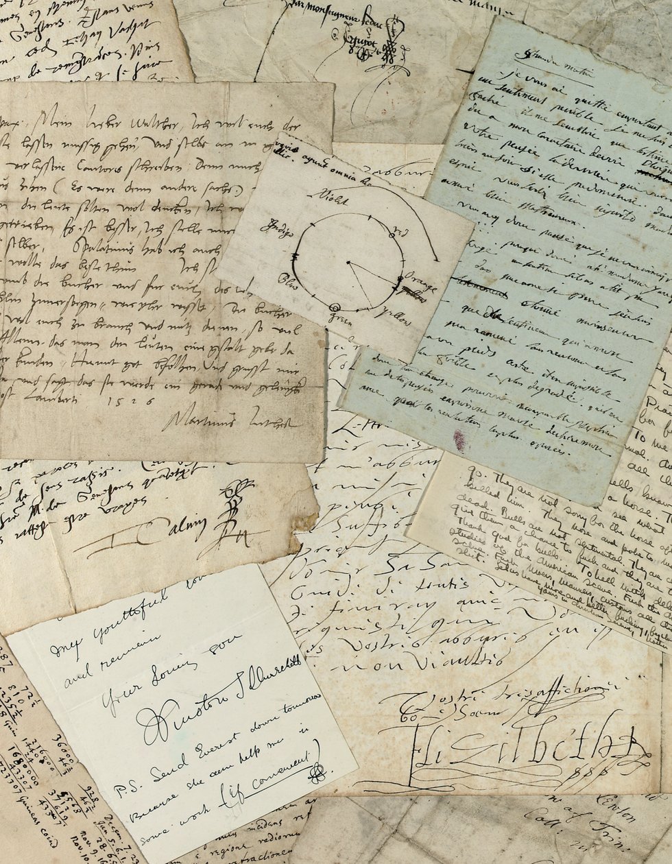 Selezione di lettere autografe da Unbekannt