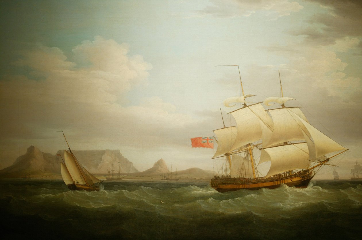 Nave davanti a Città del Capo in Sudafrica. Museo Nazionale della Cultura, Pretoria, Sudafrica da Unbekannter Künstler