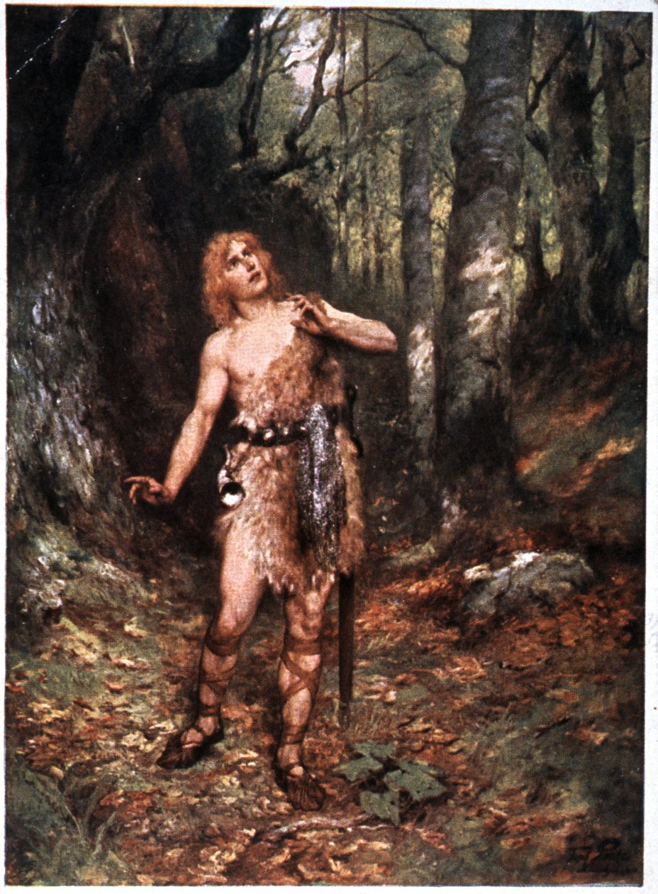 Sigfrido (Der Ring des Nibelungen), inizio XX secolo (cartolina) da Unbekannter Künstler
