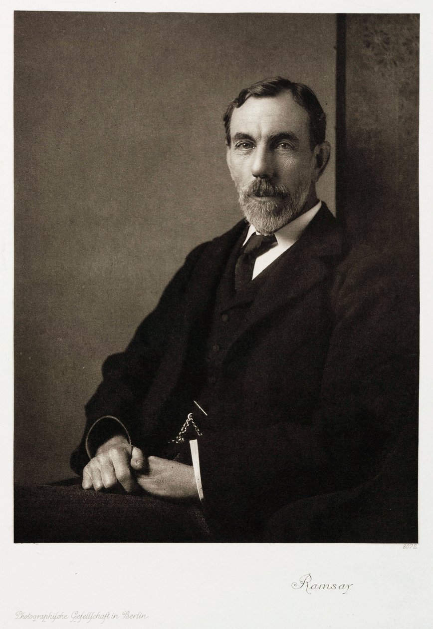 Sir William Ramsay, chimico scozzese, c 1910 da Unbekannt