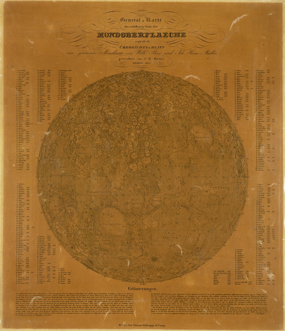 Piccola mappa della Luna, Berlino, Germania da Unbekannt