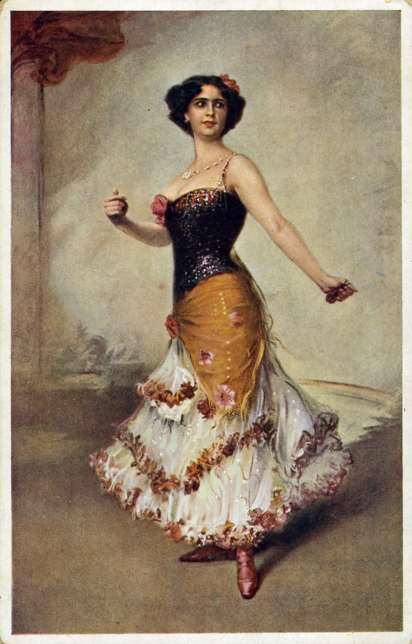 Ballerina spagnola con nacchere da Unbekannt