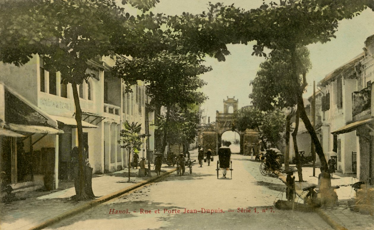 Vista della strada di Hanoi, Vietnam da Unbekannter Künstler