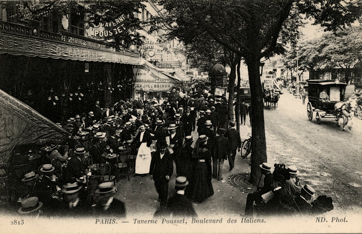 Taverna Pousset, Boulevard des Italiens, Parigi da Unbekannter Künstler