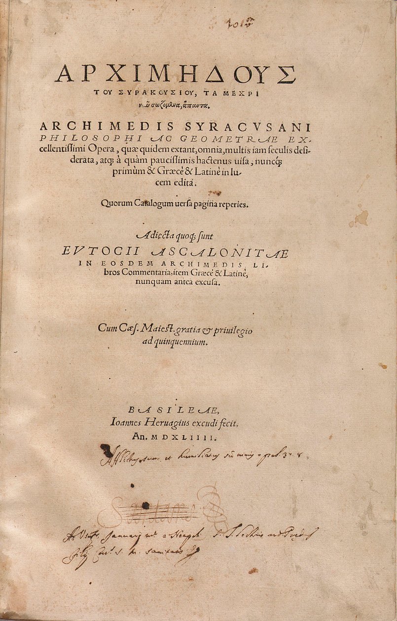 Il Palinsesto di Archimede da Unbekannt