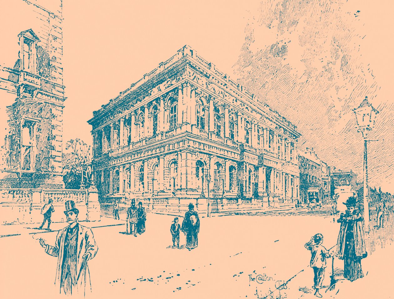 The Carlton Club, Pall Mall, Londra da Unbekannter Künstler