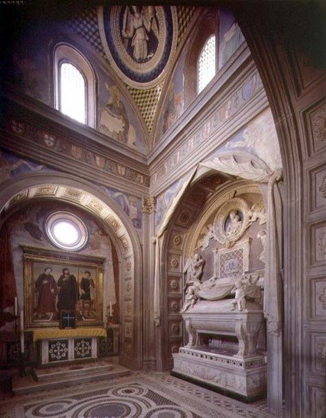 La Cappella del Cardinale del Portogallo (dettaglio) da Unbekannt